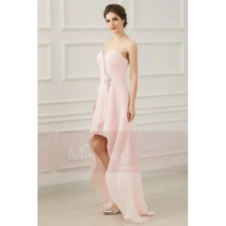 Robe de cocktail rose asymétrique Cascada