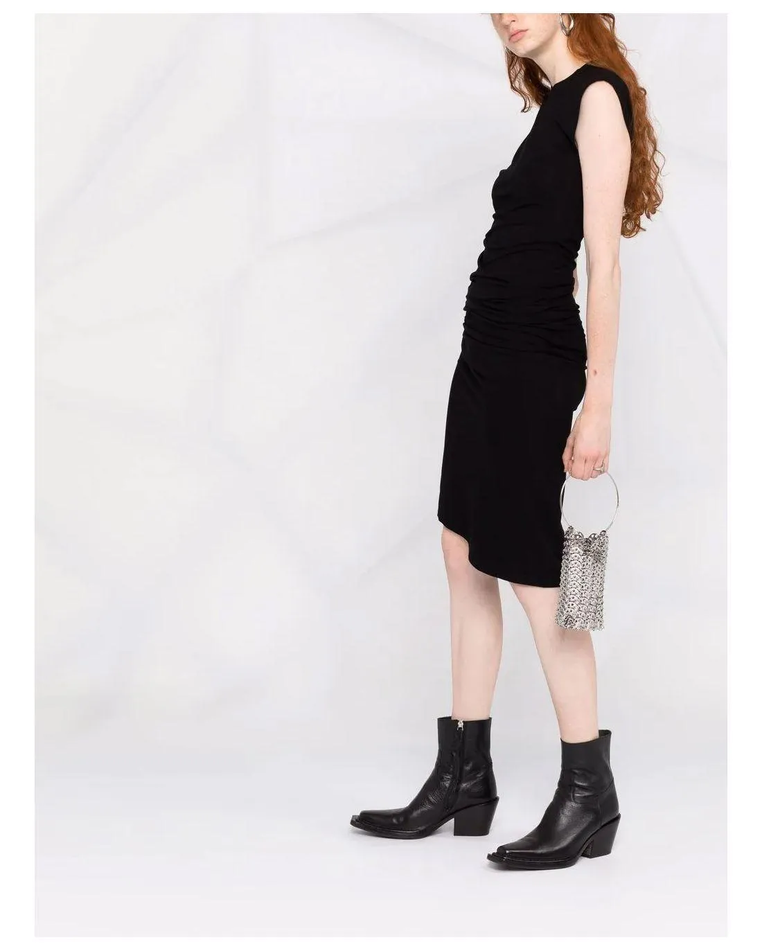 ROBE MI-LONGUE BLACK - Paco Rabanne | Chez Maman Rouen