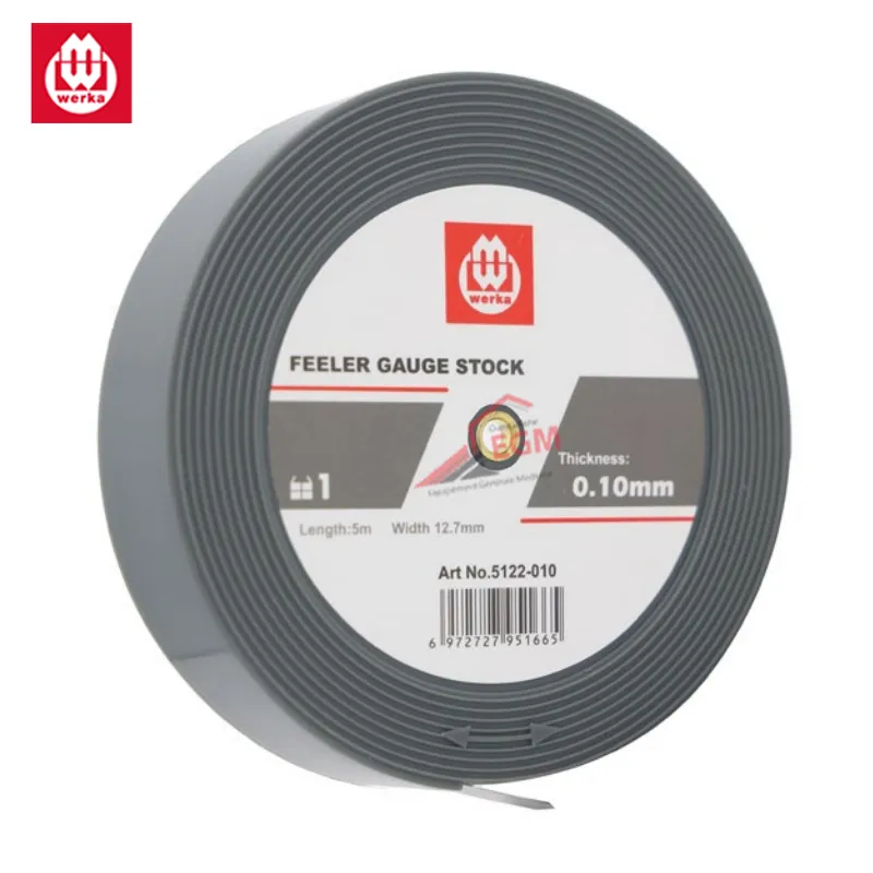 RX RUBAN CLINQUANT EN ACIER EP 0.01MM LONG 5.0M WERKA 