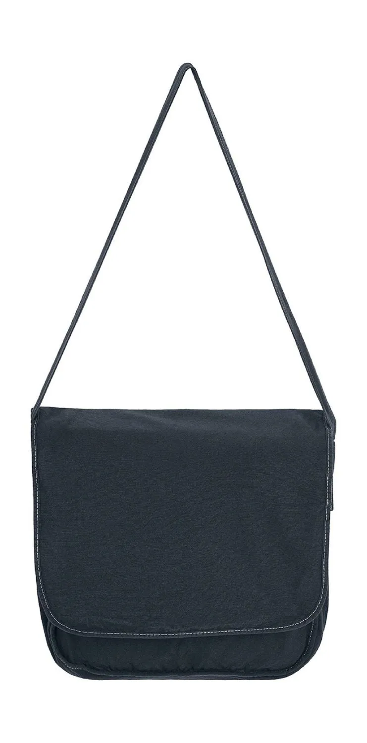 Sac besace bandoulière en toile - CA-37309 MB - noir poivre 