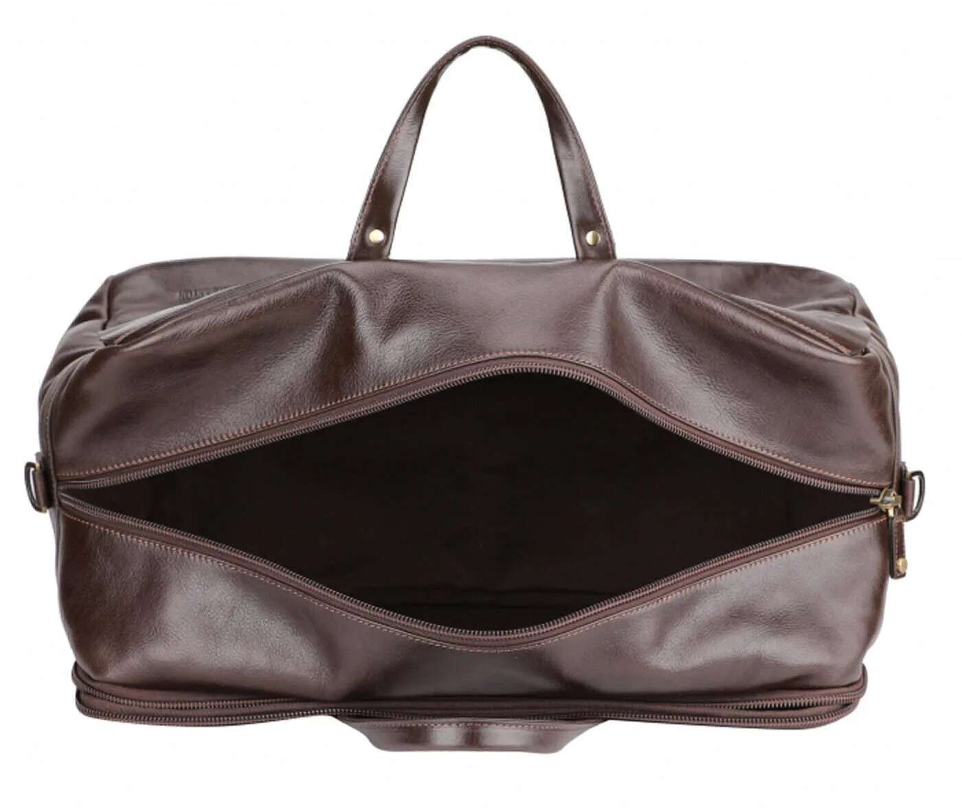 Sac de voyage cuir chatain Arthur et Aston