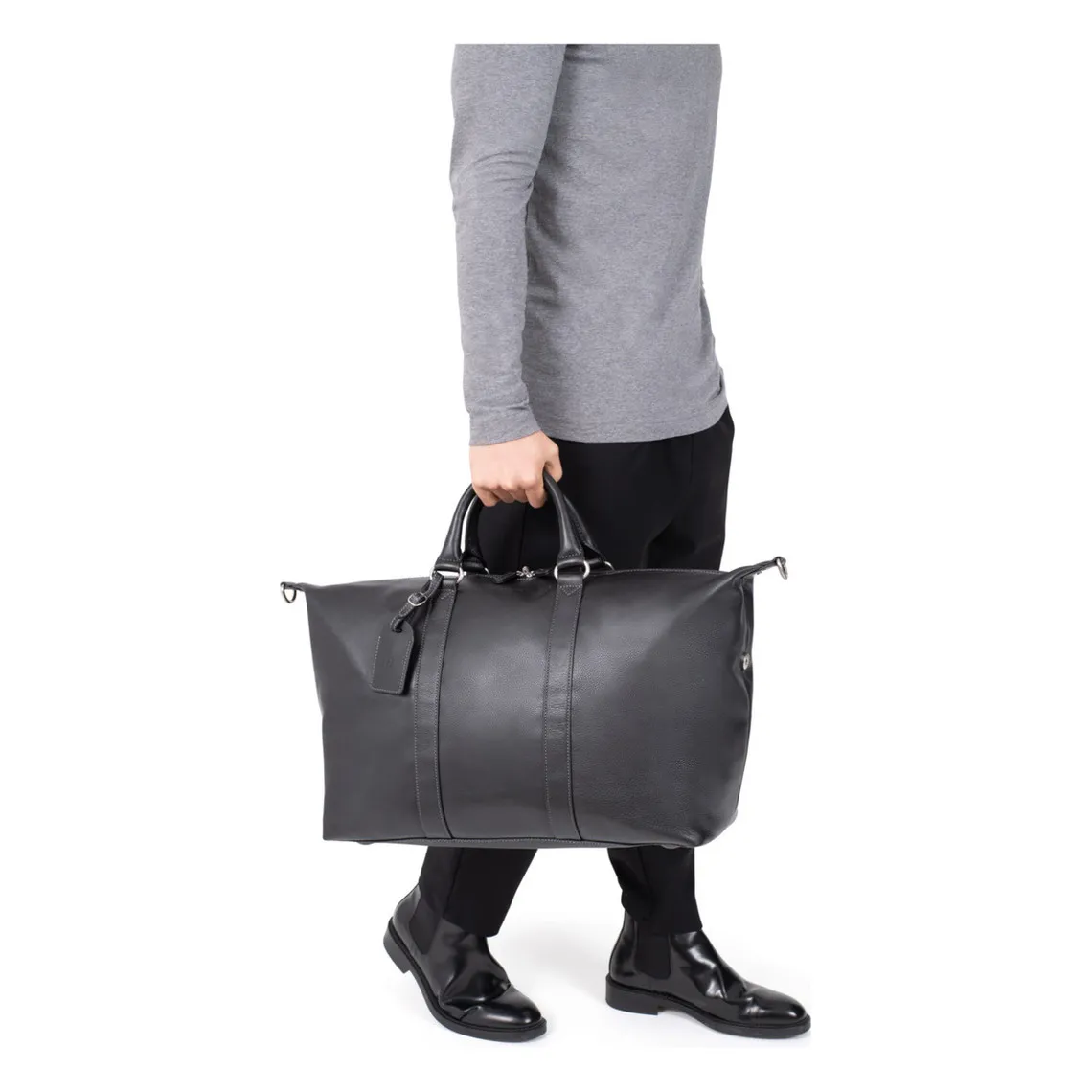 Sac de voyage Cuir CONFORT Noir Fleur | 3 Suisses