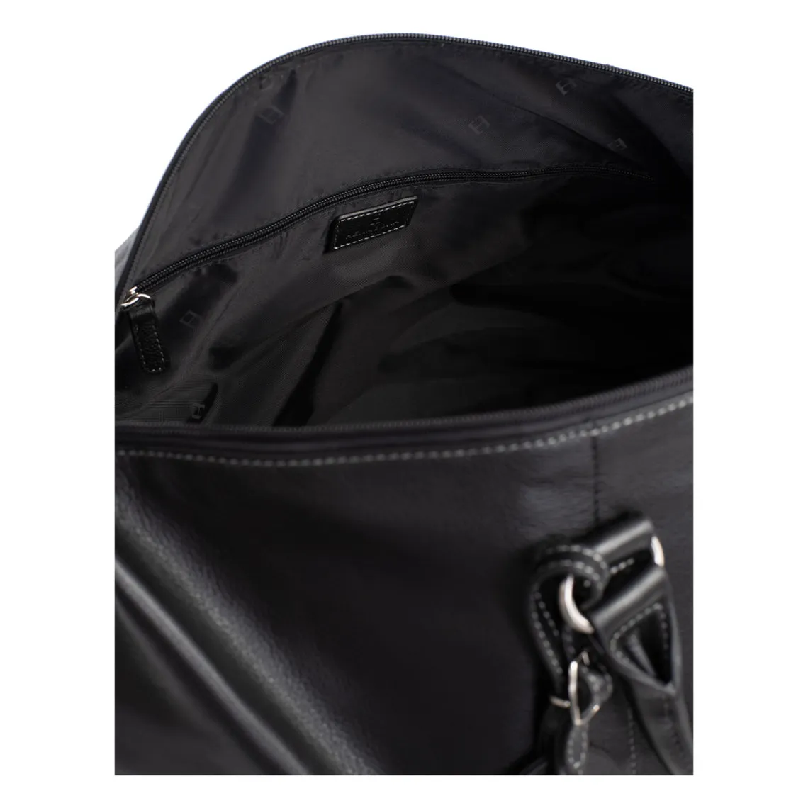 Sac de voyage Cuir CONFORT Noir Fleur | 3 Suisses