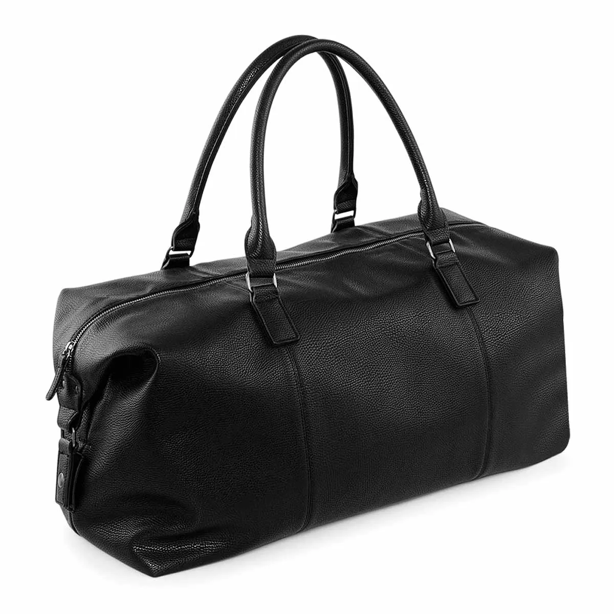 Sac de voyage weekend - imitation cuir - QD878 noir - weekender 