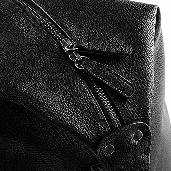 Sac de voyage weekend - imitation cuir - QD878 noir - weekender 