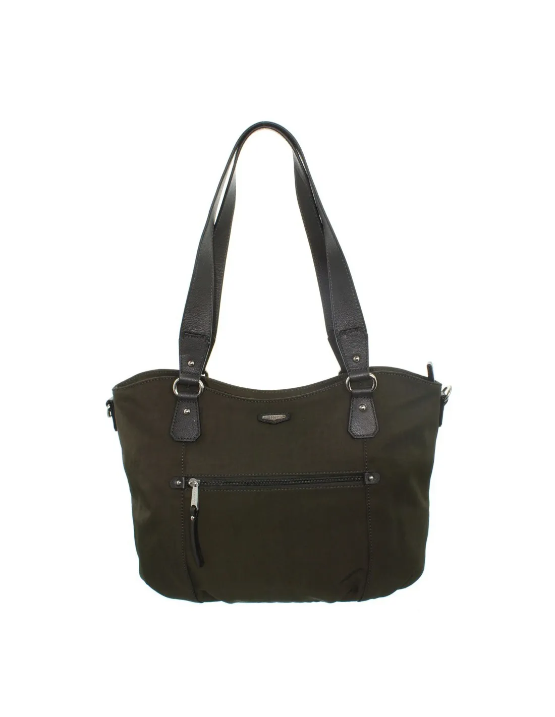 Sac porté épaule Hexagona en toile ref_xga44024-olive-39*27*12