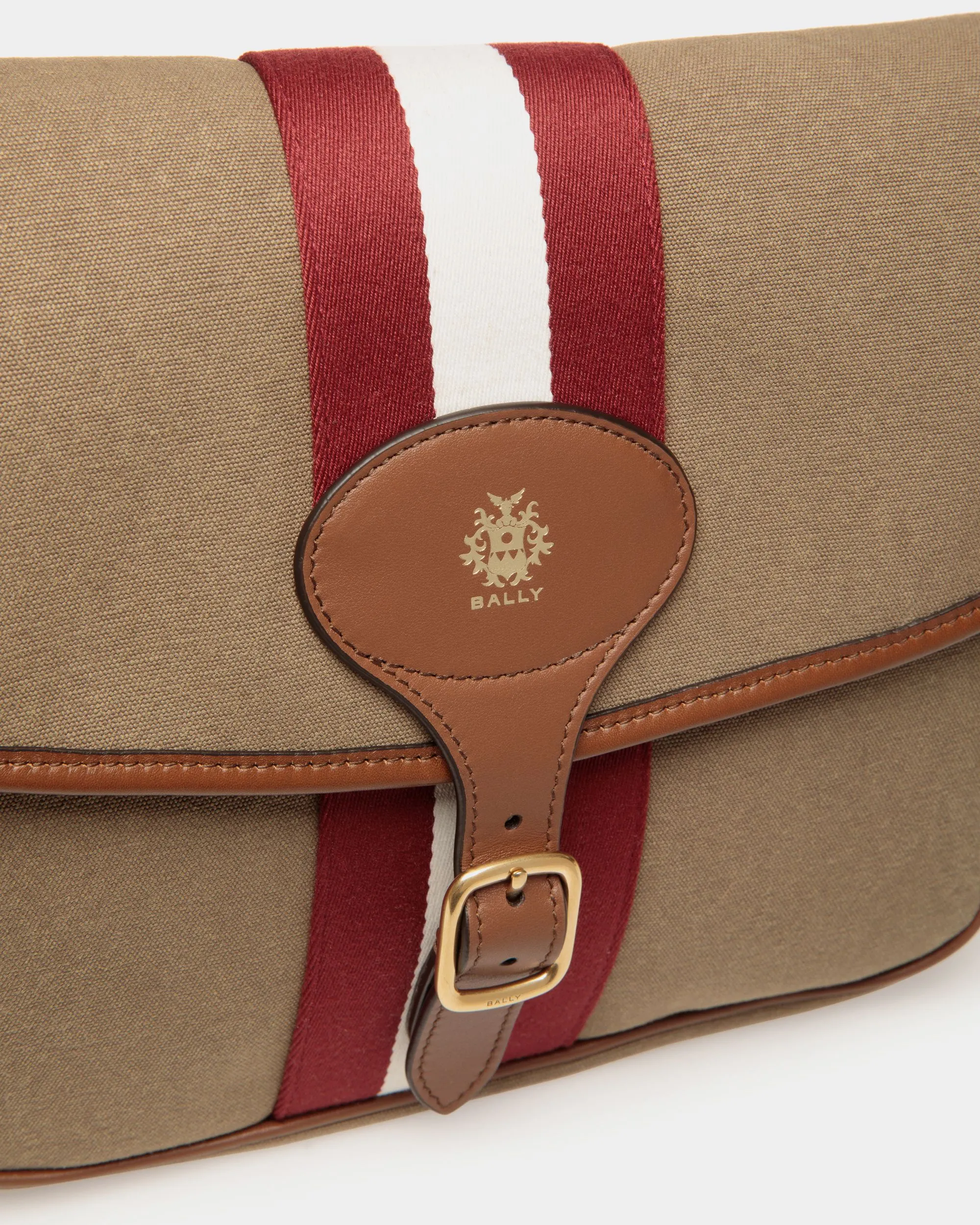 Sac À Bandoulière Beckett En Toile De Coton Kaki