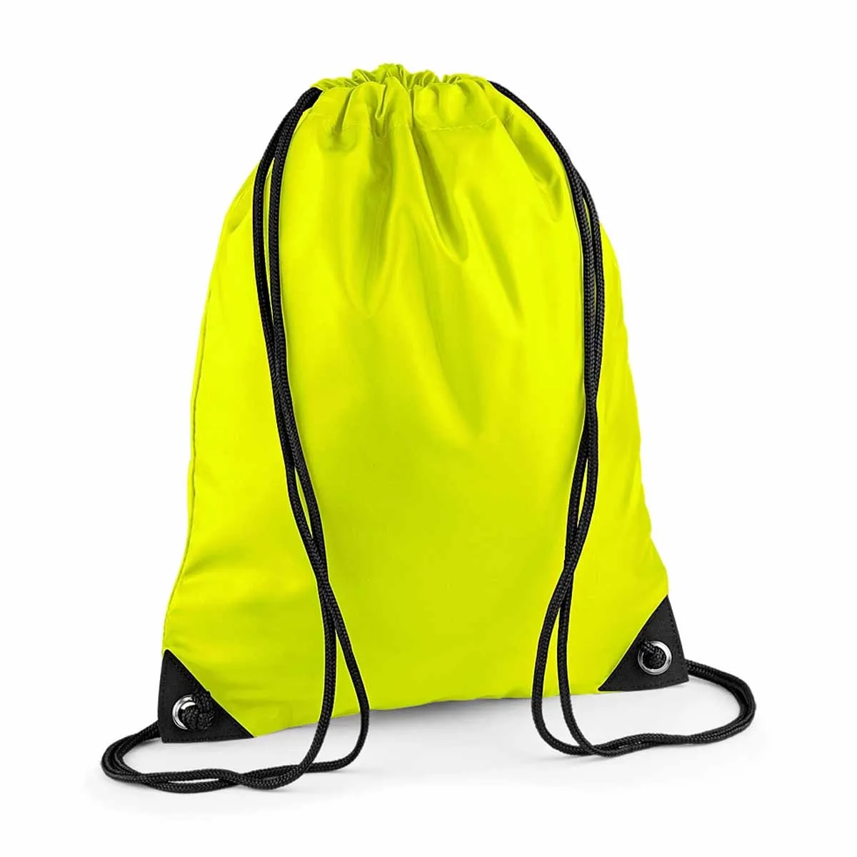 Sac à dos en toile à bretelles - BG10 - jaune fluo 