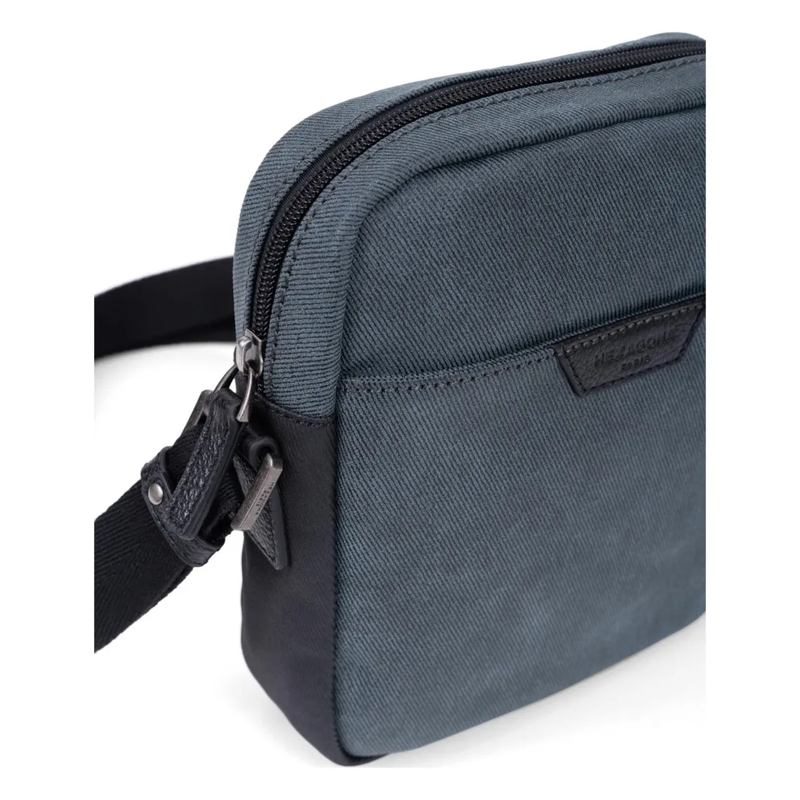 Sacoche - Bleu - Journey en toile Hexagona - Sac Besace Messenger Homme sur MenCorner