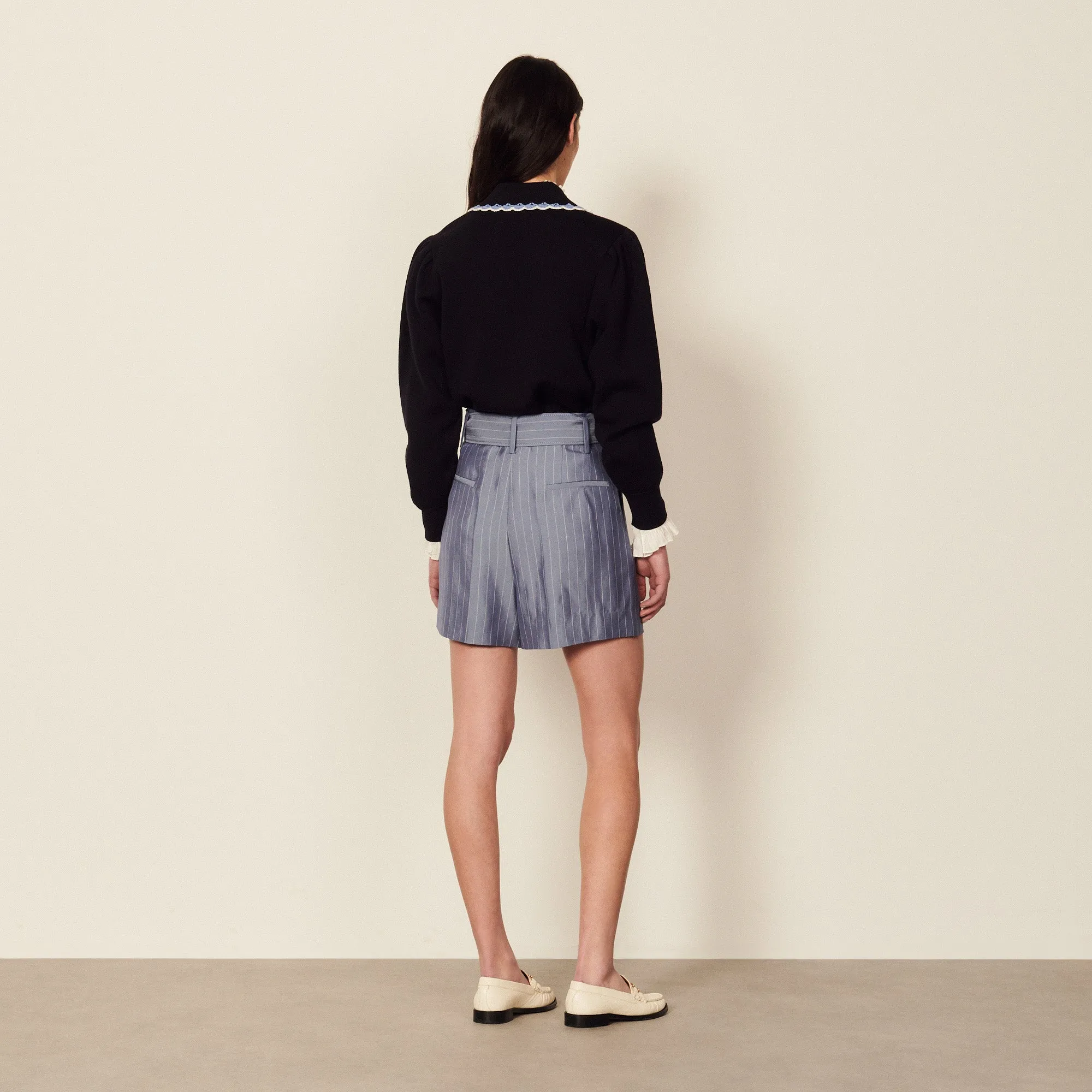 Short rayé