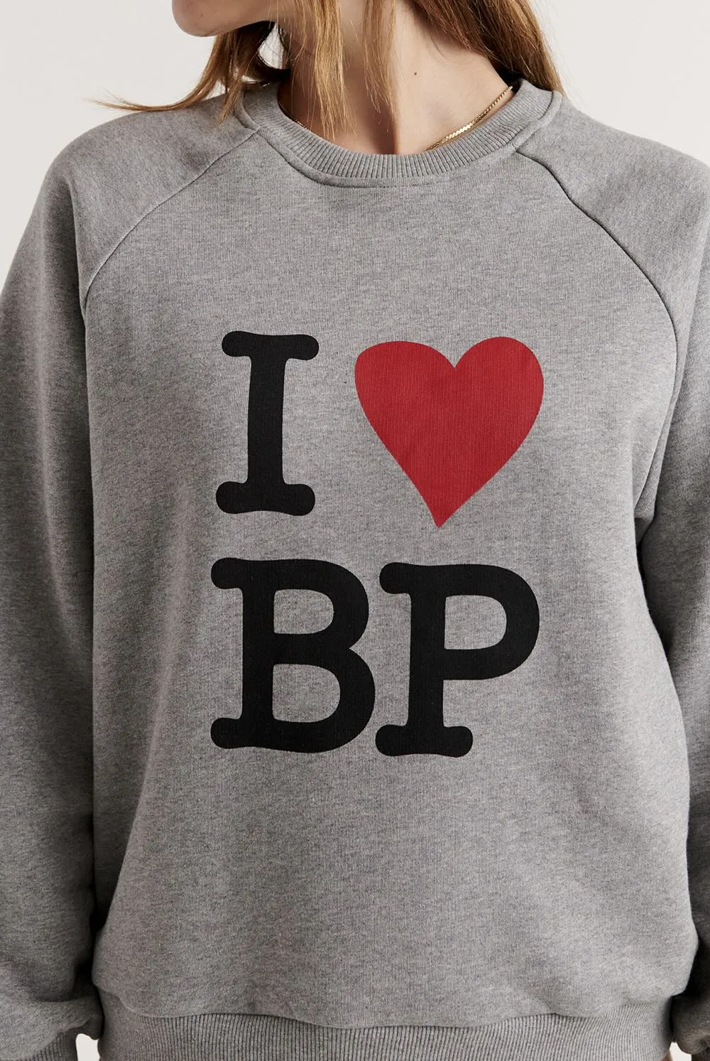 Sweat-shirt Jack I Love BP gris