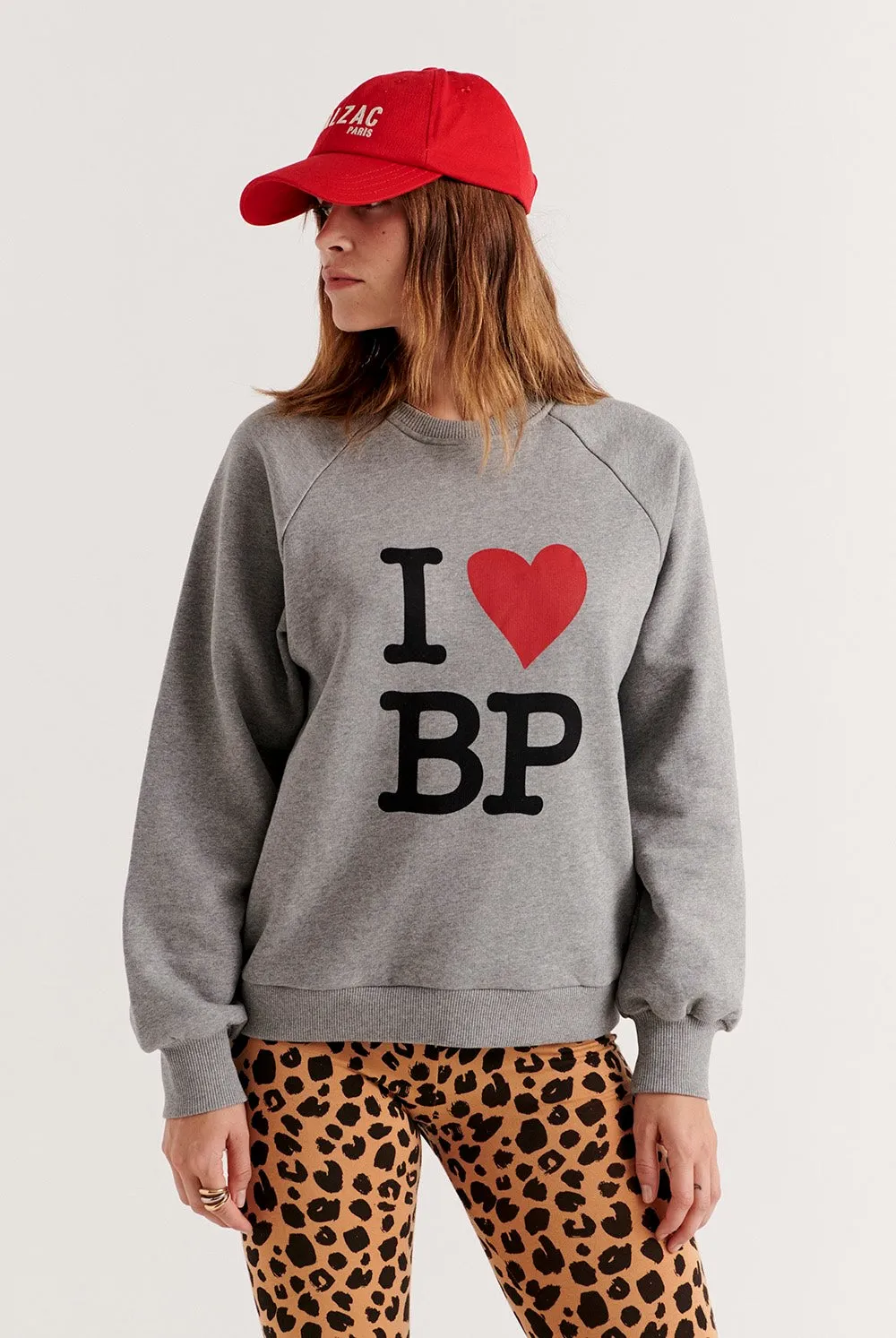 Sweat-shirt Jack I Love BP gris