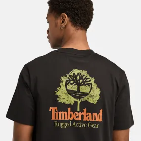 T-shirt avec motif graphique au dos Rugged Active Gear pour homme en noir