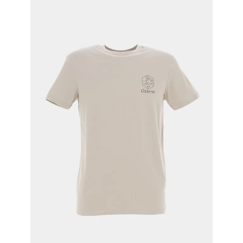 T-shirt graphique imprimé blanc homme - Oxbow | wimod