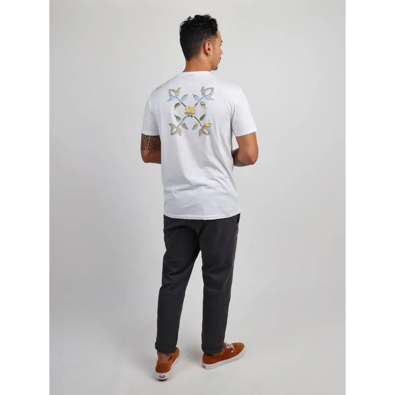 T-shirt graphique imprimé tumurai blanc homme - Oxbow | wimod