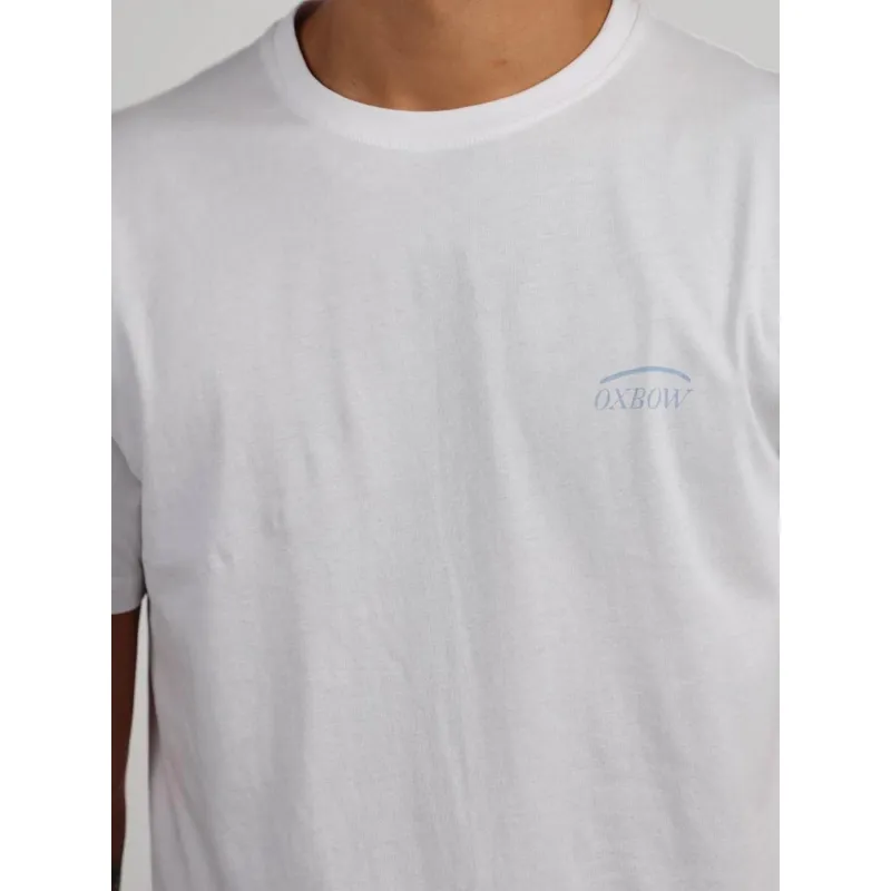 T-shirt graphique imprimé tumurai blanc homme - Oxbow | wimod