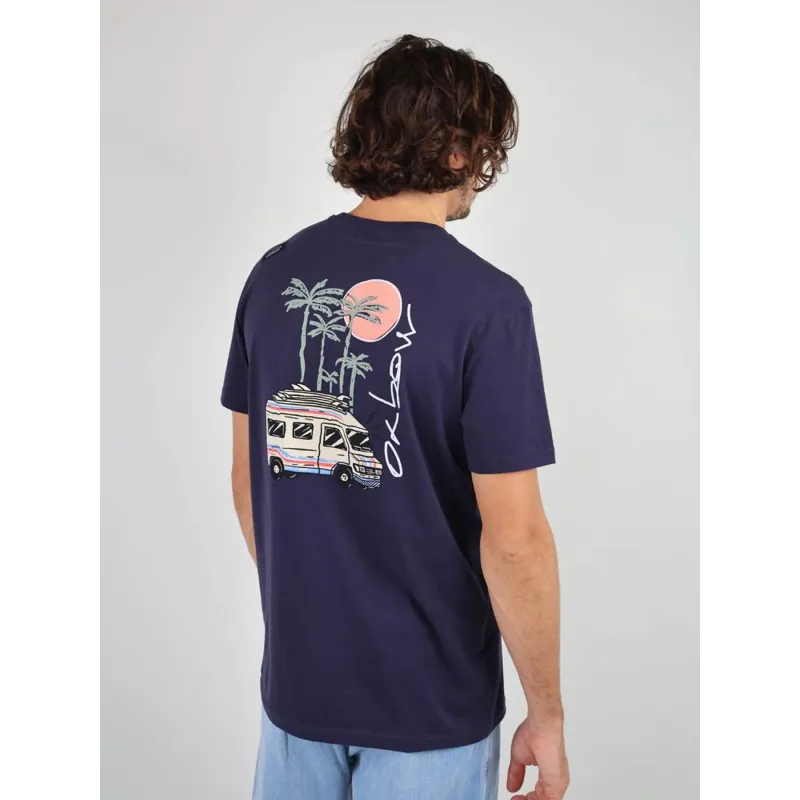 T-shirt graphique summer van noir homme - Oxbow | wimod