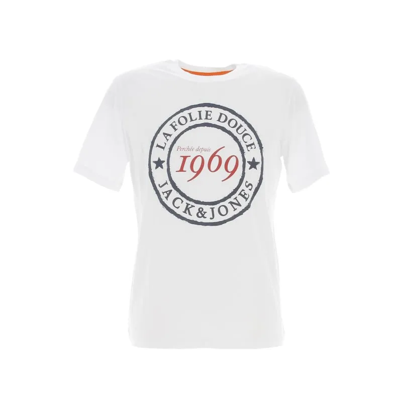 T-shirt manches courtes graphique tracua blanc homme - Oxbow | wimod