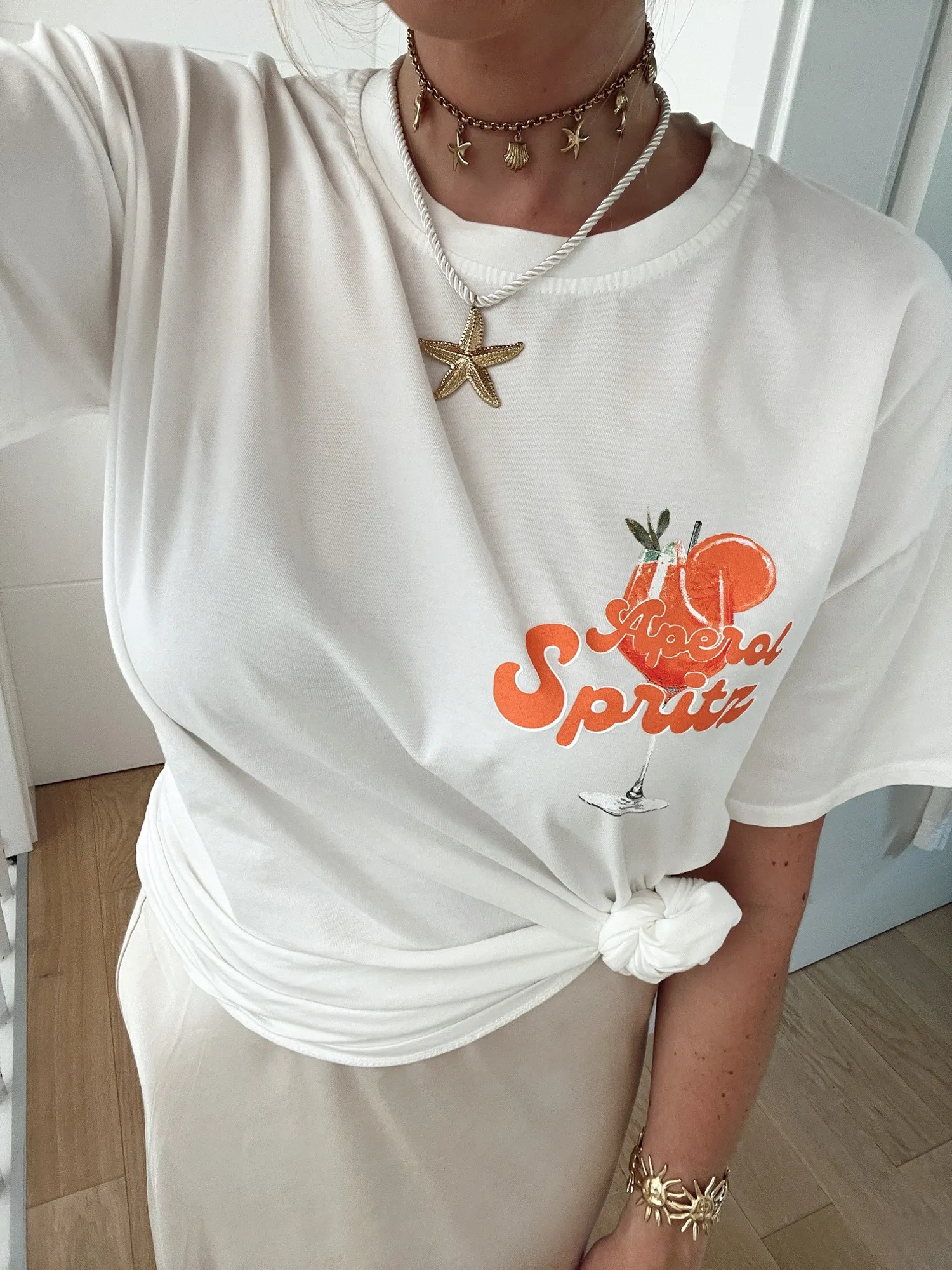 T-shirt SPRITZ Graphique blanc impression Aperol Spritz