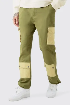 Tall - Pantalon cargo délavé à taille fixe