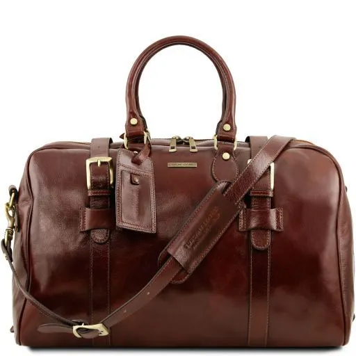 TL Voyager - Sac de Voyage en Cuir - Grand Modèle Marron TL141248