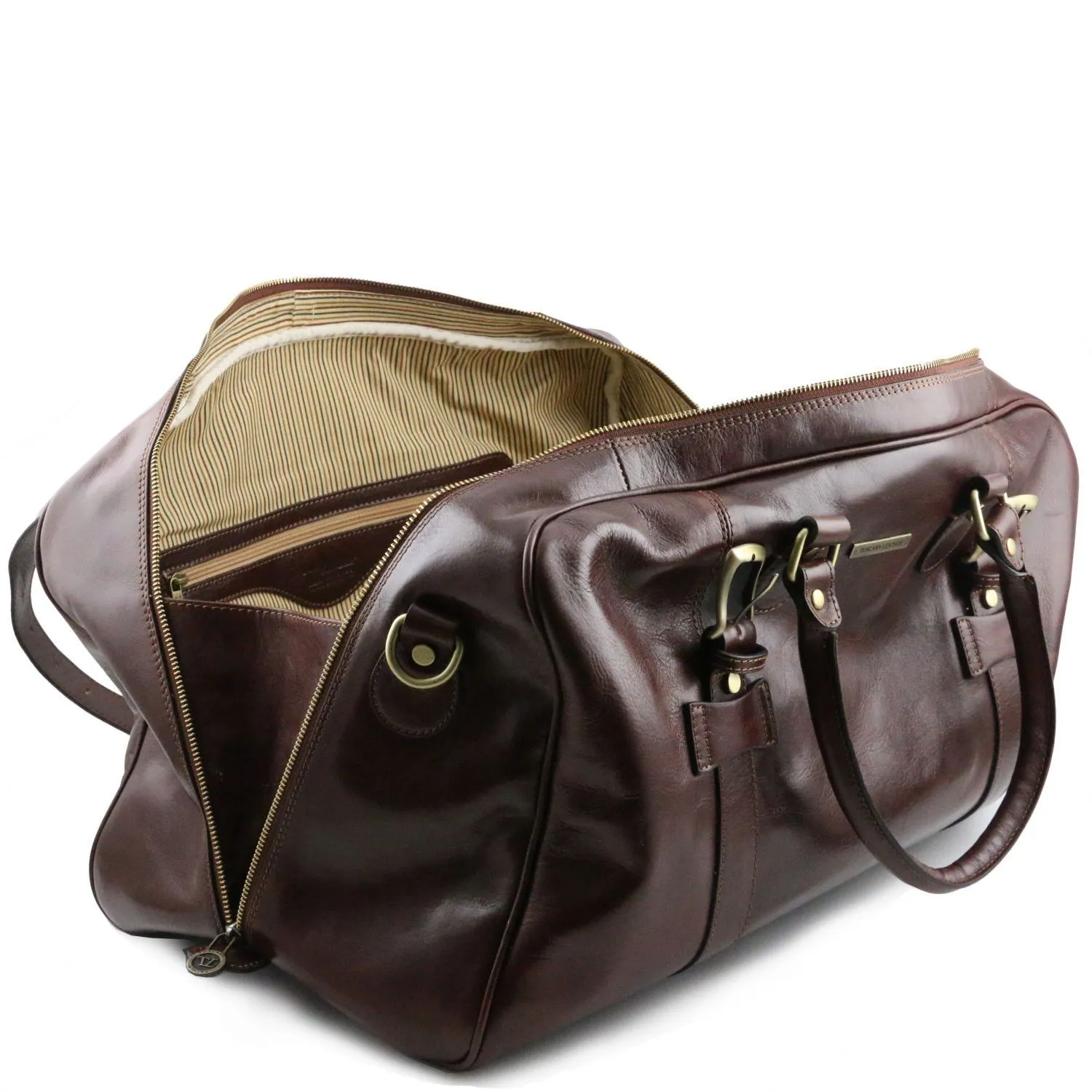 TL Voyager - Sac de Voyage en Cuir - Grand Modèle Marron TL141248