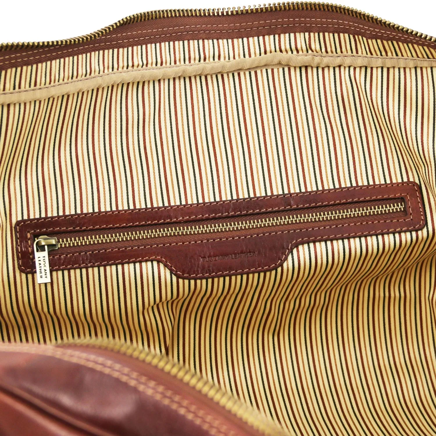 TL Voyager Sac de Voyage en Cuir - Grand Modèle Marron TL141794