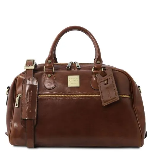 TL Voyager - Sac de Voyage en Cuir - Petit Modèle Marron TL141405