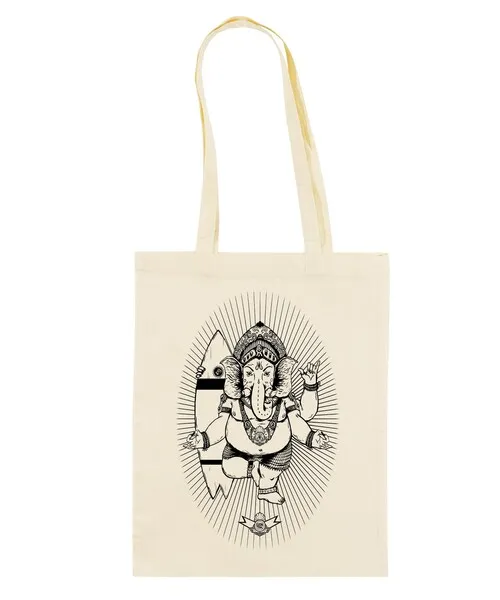 Tote Bag Ganesh - Sac en Toile Motif Dieu Hindou | Grafitee