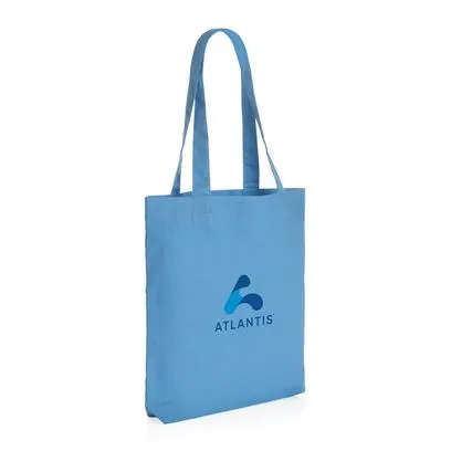 Tote bag promotionnel en toile recyclée - 285g - 40x6x37cm - BLUES- Vertlapub