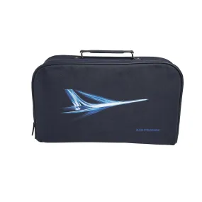 VALISETTE VINTAGE CONCORDE bleu marine en toile Air France - Sac de voyage Homme sur MenCorner