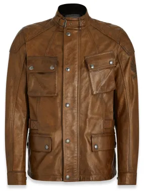 Veste Belstaff Turner cuir antique burnt cuero, moto vintage