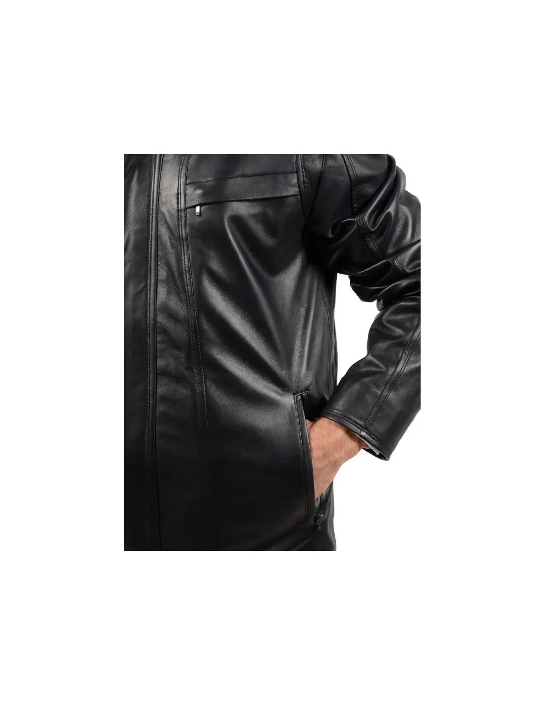 Veste en cuir agneau ref_pal33310