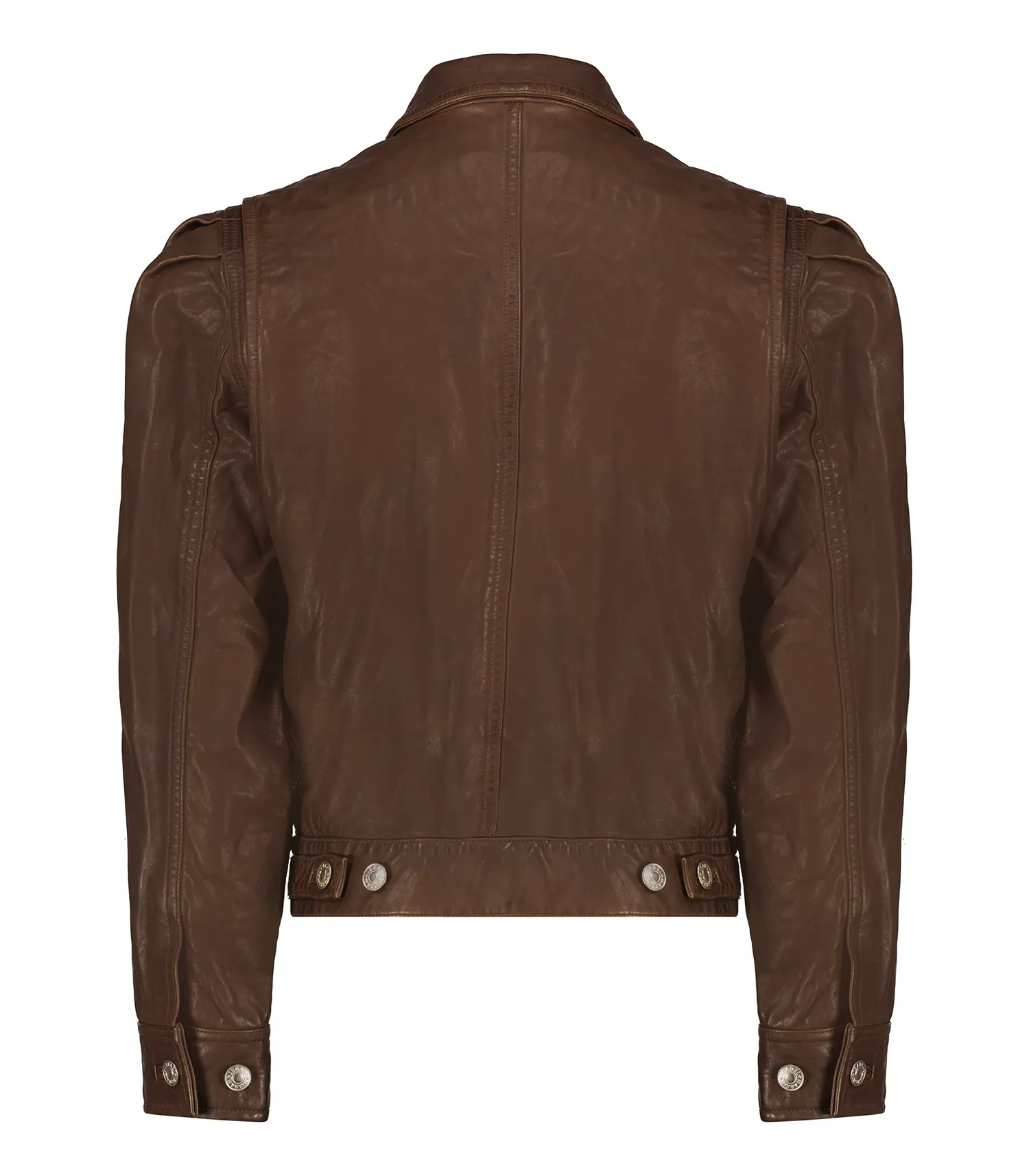 Veste en cuir Bering Dark Khaki Marant Étoile - Jane de Boy