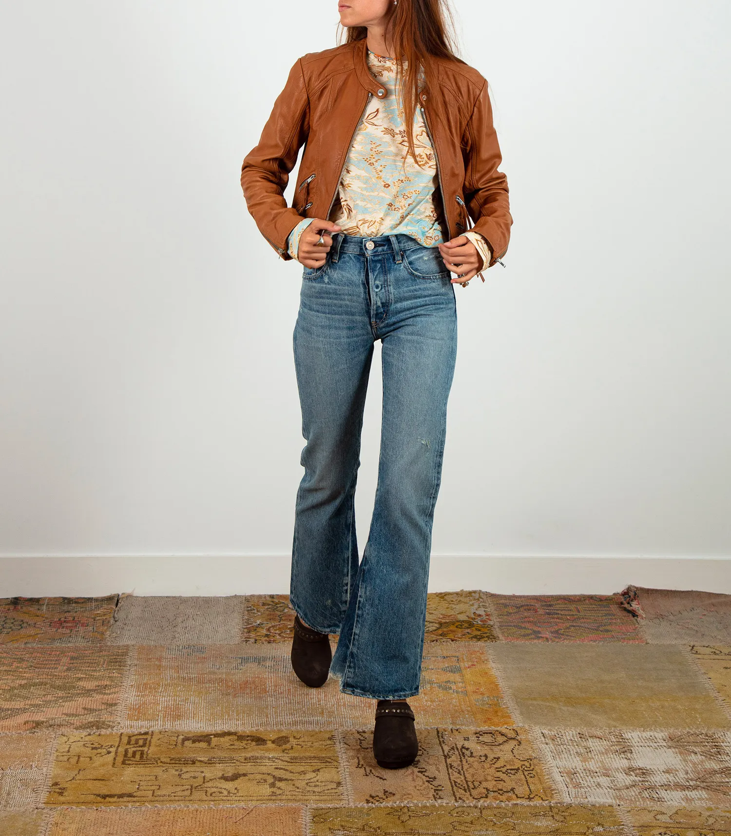 Veste en cuir Leys Natural Isabel Marant - Jane de Boy